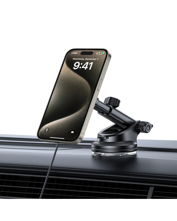 TECH-PROTECT MM15W-V5 МАГНИТНЫЙ MAGSAFE ПРИБОРНАЯ ПАНЕЛЬ И ВЕНТИЛЯЦИЯ АВТОМОБИЛЯ КРЕПЛЕНИЕ БЕСПРОВОДНОЕ ЗАРЯДНОЕ УСТРОЙСТВО 15W ЧЕРНЫЙ