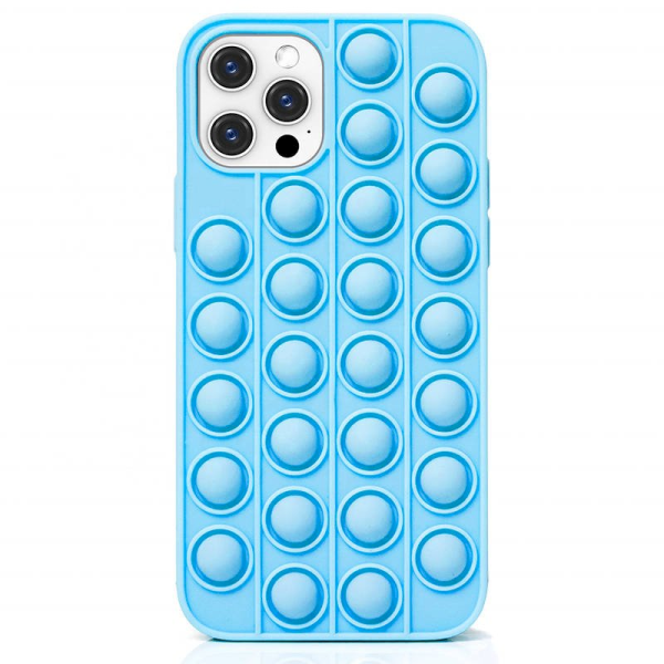 Fusion Pop it силиконовый чехол для Apple iPhone 12 / 12 Pro синий