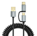 Обложка книги «Choetech 2in1 USB - USB Type C / micro USB charging data cable 1,2m black (XAC-0012-101BK)»
