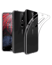 Fusion Ultra Back Case 0.5 mm Силиконовый чехол для Nokia 6.1 Прозрачный