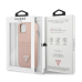 Guess Saffiano Double Card Case for iPhone 13 Pink