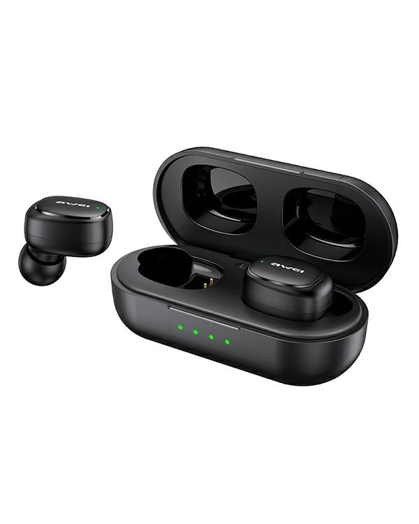 Дополнительное изображение книги «AWEI słuchawki Bluetooth 5.1 T13 Pro TWS + stacja dokująca czarny|black»