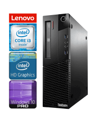Lenovo M83 SFF i3-4160 4GB 120SSD DVD WIN10PRO/W7P [refurbished]