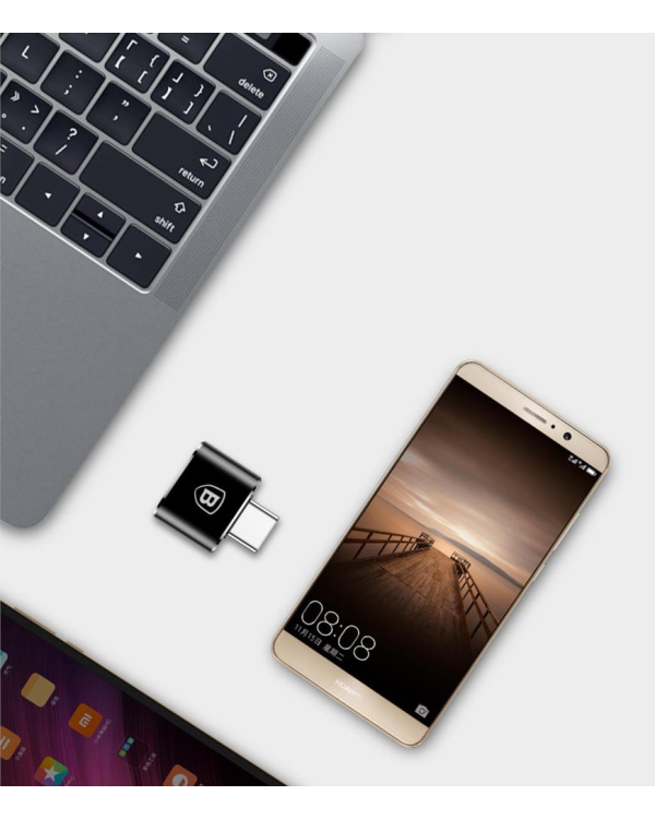 Дополнительное изображение книги «Baseus USB to USB Type-C Adapter 2.4A (Black)»