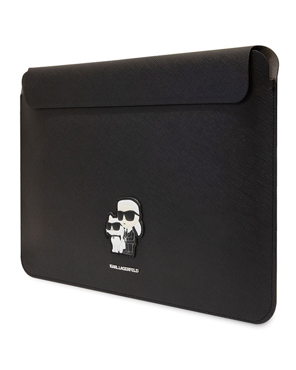 Karl Lagerfeld Sleeve KLCS16SAKCPMK 16 black|black Saffiano Karl&Choupette