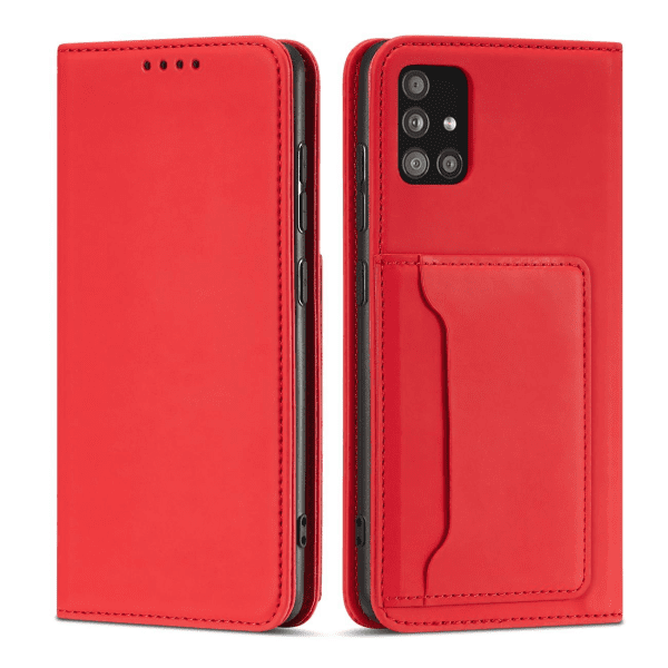 Fusion Magnet Card книжка чехол для Samsung A346 Galaxy A34 5G красный