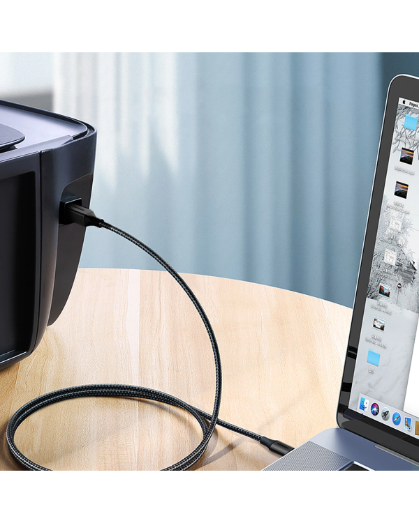 Ugreen US370 45034 кабель для принтера USB-C | USB-B 1м - черный