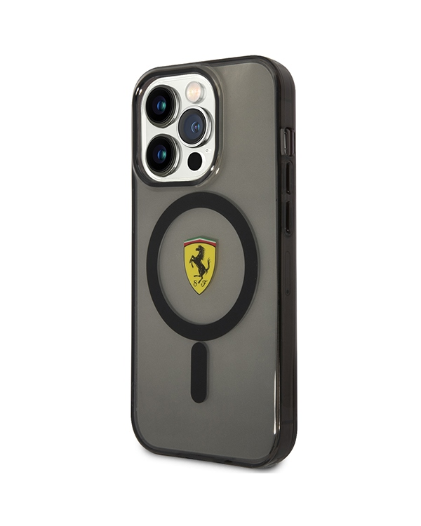 Ferrari FEHMP14XURKK iPhone 14 Pro Max 6.7" czarny|black hardcase Translucent Magsafe
