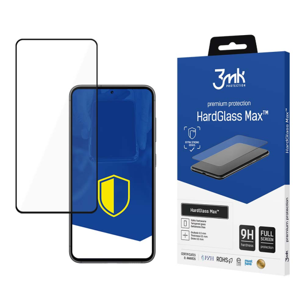 Обложка книги «Samsung Galaxy S23+ - 3mk HardGlass Max™ screen protector»