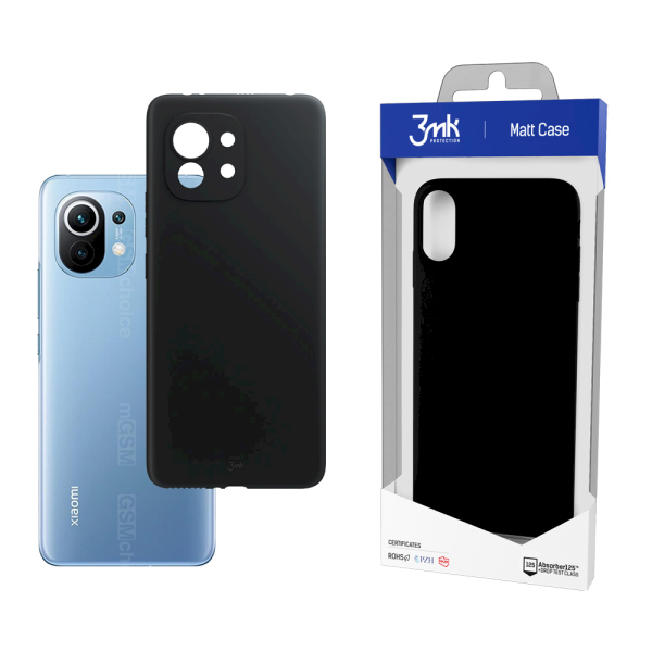 Обложка книги «Xiaomi Mi 11 5G - 3mk Matt Case black»