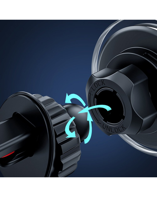 Автомобильный держатель Joyroom JR-ZS291 с беспроводной зарядкой / 15 Вт / MagSafe серебристого цвета