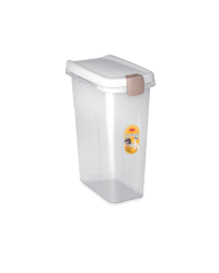 Контейнер для хранения корма 10кг 25л 39х24х51см прозрачный|белый