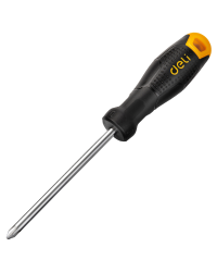 Отвертка Philips PH1x75 мм Deli Tools EDL625075 (черный)
