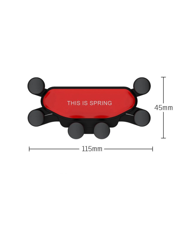 Дополнительное изображение книги «Car holder - gravity SPRING from 4,7’ air vent mount black»