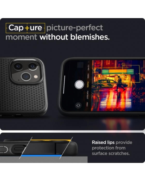 Дополнительное изображение книги «Case SPIGEN Liquid Air ACS01701 for Iphone 12|12 Pro - Matte Black»
