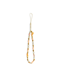 Guess Phone Strap Beads Bohemia Brown