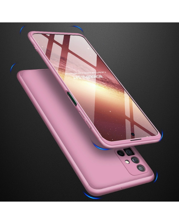 GKK 360 Protection Case Front and Back Case Full Body Cover Samsung Galaxy M51 pink