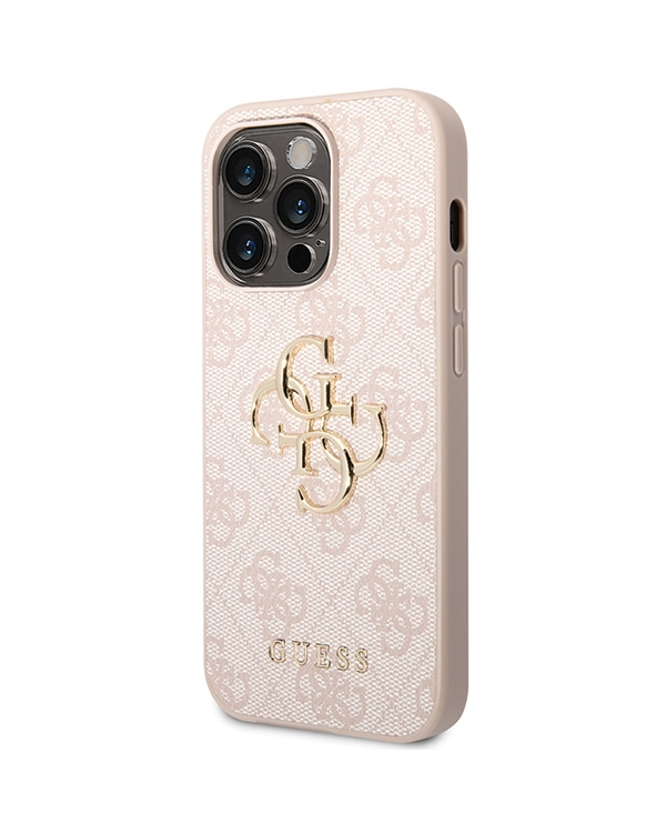 Guess GUHCP15L4GMGPI Apple iPhone 15 Pro 6.1pink hardcase 4G Big Metal Logo
