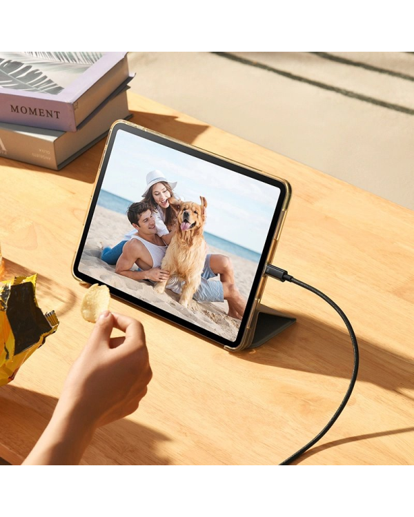 Дополнительное изображение книги «Baseus CAWJ040101 Tungsten Gold Fast Charging Data Cable USB-C - USB-C 240W 2m Black»