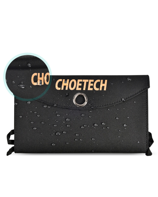 Дополнительное изображение книги «Choetech Foldable Solar Charger 19W 2x USB 2,4A black (SC001)»