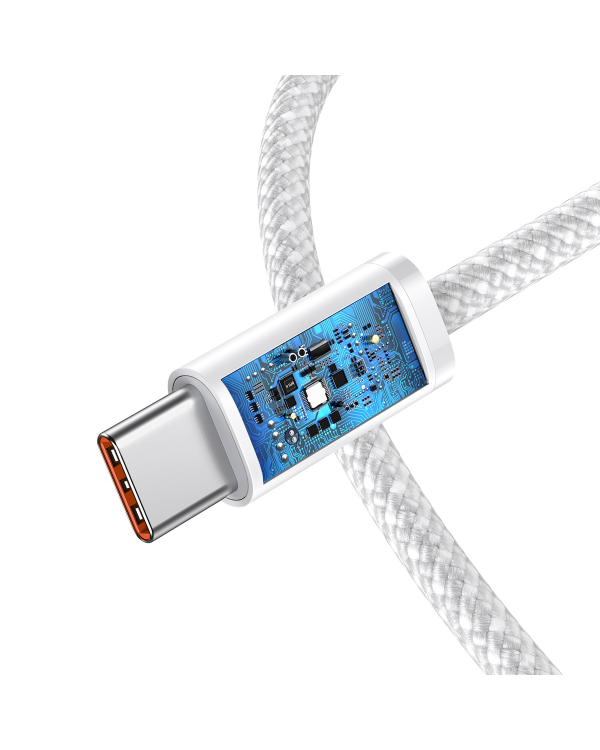 Cable USB-C to USB-C Baseus, 100W, 1m (white)