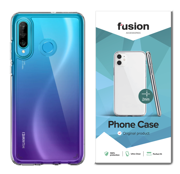 Fusion Ultra Clear Series 2 mm Силиконовый чехол для Huawei P30 Lite Прозрачный (EU Blister)