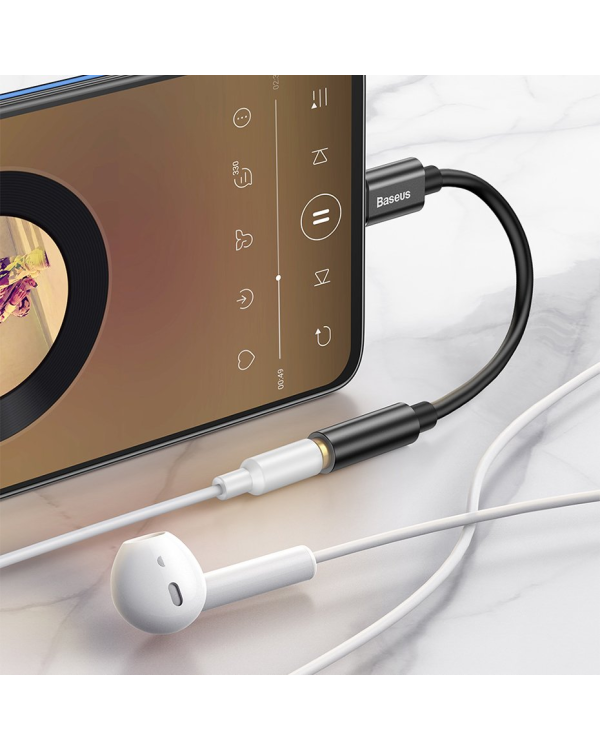 Дополнительное изображение книги «Baseus L54 USB-C to 3.5 mm Female Adapter DAC 24 bit 48 KHz black (CATL54-01)»