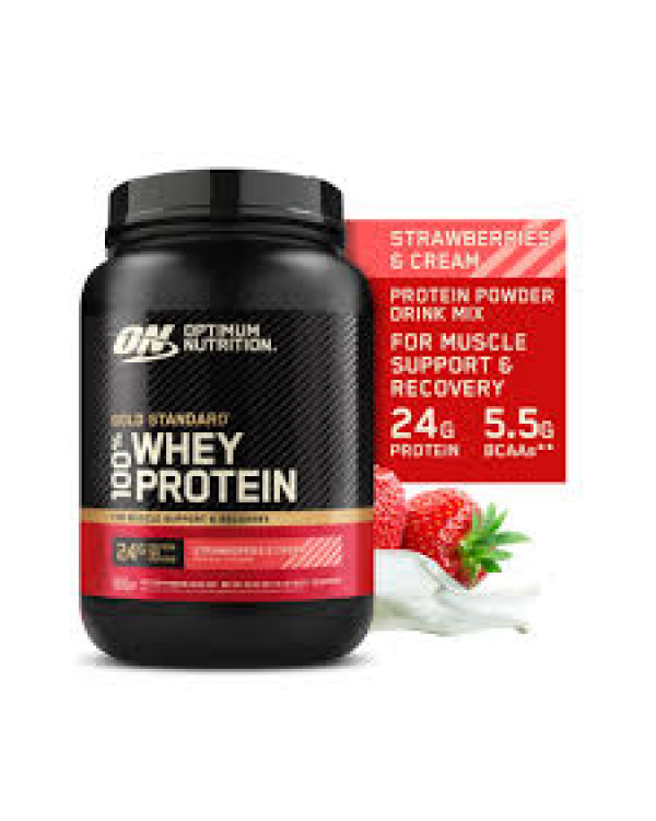 Optimum Nutrition Gold Standard 100% Whey сывороточный протеин - Клубничный крем 900 g