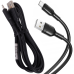 Fusion универсальный зарядный кабель USB-A - TYPE-C |1,4 м | 2,1A | черный