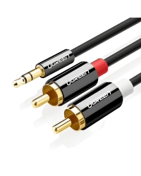 UGREEN AV116 3,5mm Jack to 2RCA (Cinch) Cable 5m (black)