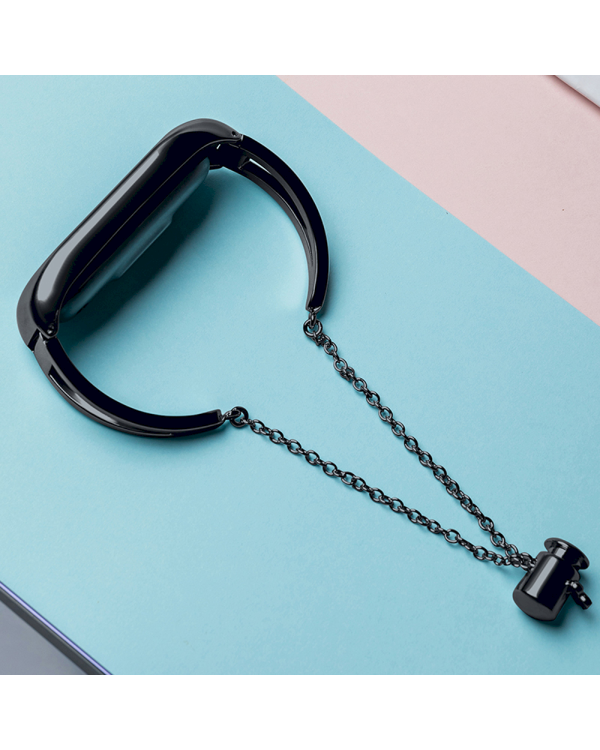 Fusion Metal Bracelet ремешок для часов Xiaomi Mi Band 3 / 4 / 5 / 6 черный
