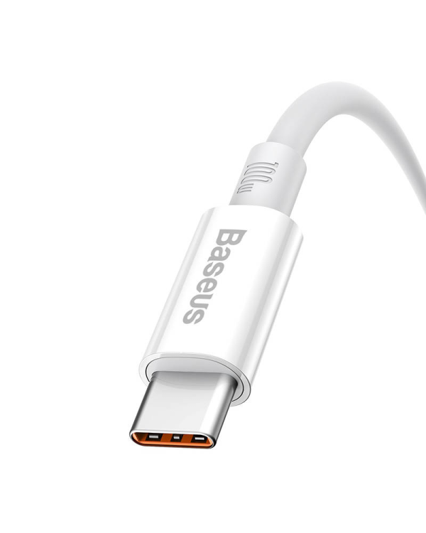 Cable USB do USB-C Baseus Superior 100W 1m (white)