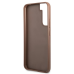 Guess GUHCS22SG4GFBR S22 S901 brązowy|brown hard case 4G Metal Gold Logo