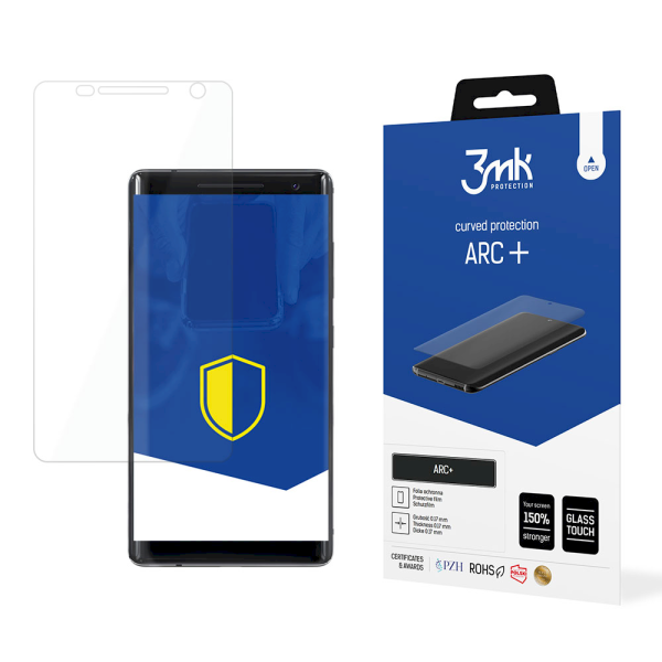 Обложка книги «Nokia 8 Sirocco - 3mk ARC+ screen protector»