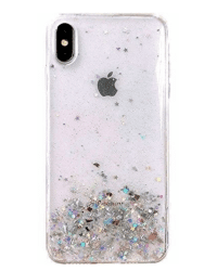 Fusion Glue Glitter Back Case Силиконовый чехол для Huawei P40 Lite / Nova 7i / Nova 6 SE Прозрачный