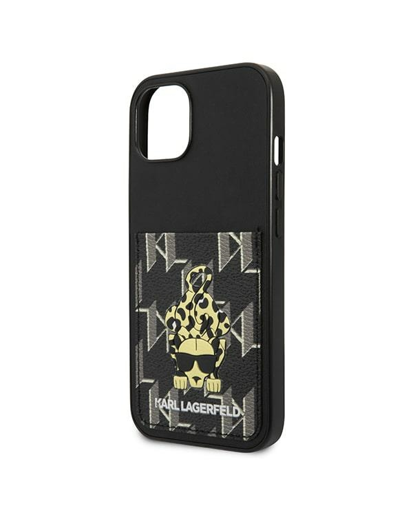 Дополнительное изображение книги «Karl Lagerfeld KLHCP13MCANCNK iPhone 13 6,1" hardcase czarny|black Karlimals Cardslot»