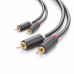 UGREEN 2RCA (Cinch) to 2RCA (Cinch) Cable 1.5m (black)