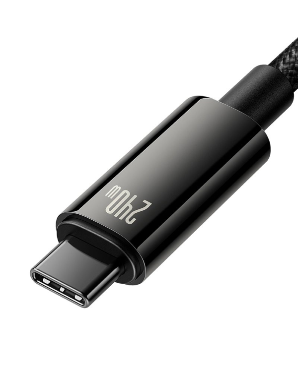 Дополнительное изображение книги «Baseus CAWJ040101 Tungsten Gold Fast Charging Data Cable USB-C - USB-C 240W 2m Black»
