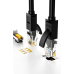 Дополнительное изображение книги «Ugreen cable internet network cable Ethernet patchcord RJ45 Cat 6 UTP 1000Mbps 20m black (20166)»