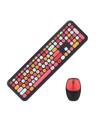 Wireless keyboard + mouse set MOFII 666 2.4G (Black&Red)