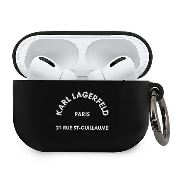 Karl Lagerfeld case for AirPods Pro KLACAPSILRSGBK black Silicone RSG Karl Lagerfeld case for AirPods Pro KLACAPSILRSGBK black Silicone RSG