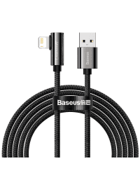 Cable USB to Lightning Baseus Legend Series, 2.4A, 2m (black)