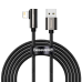 Cable USB to Lightning Baseus Legend Series, 2.4A, 2m (black)