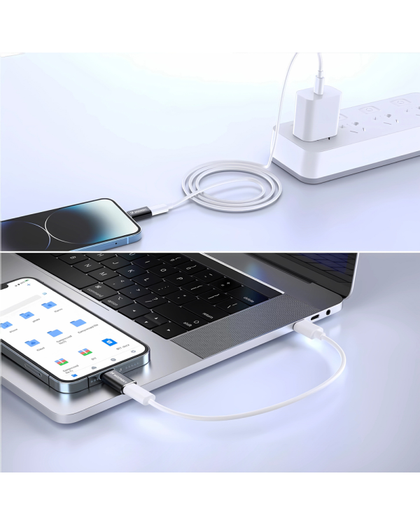 Wozinsky WALC-01 Переходник с Lightning на USB-C - черный