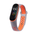 Fusion dots ремешок для часов Xiaomi Mi Band 5 / Mi Band 6 серый - оранжевый