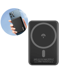 Dudao wireless magsafe power bank 5000mAh black (K14S)