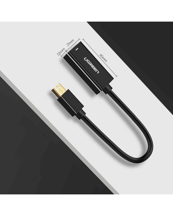 Ugreen FHD (1080p) HDMI (female) - Mini DisplayPort (male - Thunderbolt 2.0) adapter cable white (MD112 10460)