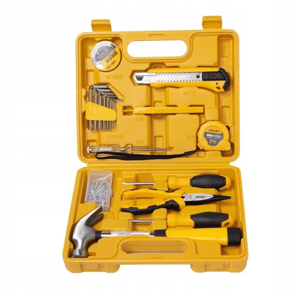 Набор бытовых инструментов DELI TOOLS 18шт|set Yellow