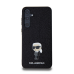 Чехол Karl Lagerfeld Fixed Glitter Metal Ikonik для Samsung Galaxy A55 5G черный