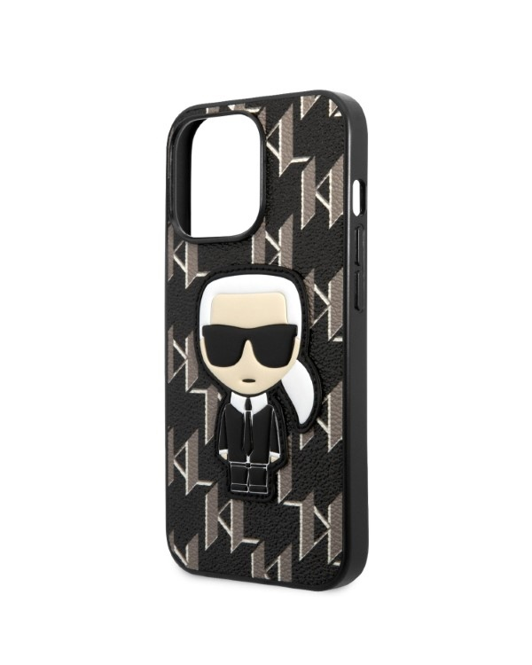 Karl Lagerfeld Monogram Ikonik Case for iPhone 13 Pro Max Black